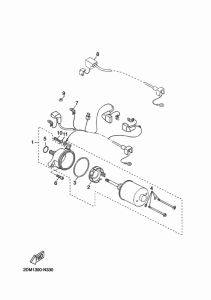 YP125R Стартер