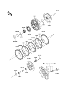 EX250 Сцепление