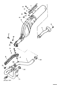 XT600 Выхлопная система