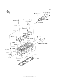 ZX1000 Головка цилиндров