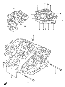 GZ250 Картер двигателя