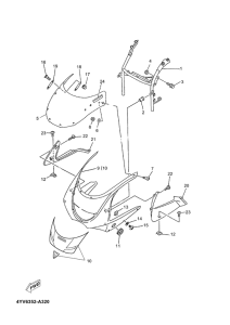TZR50 Обтекатель 1