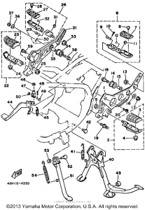 RZ350NC Stand - footrest