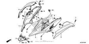 NC700X Боковые обтекатели