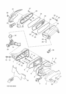 YP400RA Впускная система 2
