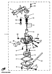 PW50 Carburetor assy