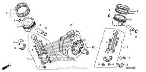 VT1300CT Коленчатый вал и поршни