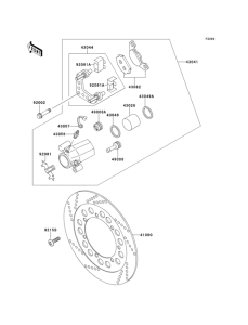 EN500 Передний тормоз