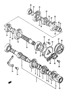 DR650 Трансмиссия