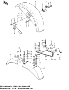 KZ1000 Fenders / seat cover