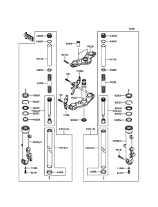 ER650 Передняя вилка