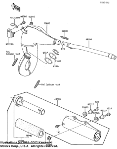 KX125 Muffler comp