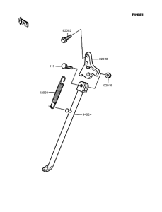 KMX50 Подножка