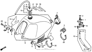 CR250R Fuel tank 78-79