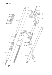 DS80 Вилка передней оси