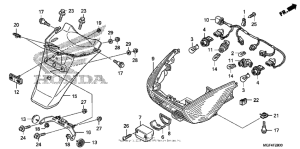 FSC600 (ABS) Taillight + rear fender