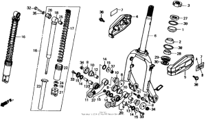 CH150D Front fork 85-86