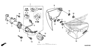VT750C2B Боковые обтекатели