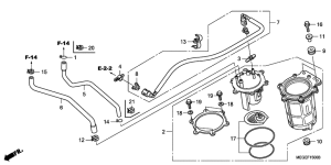 VT750CA Топливный насос
