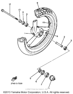 FZR400U Переднее колесо