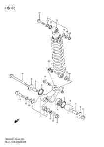 DR200 Втулки заднего рычага