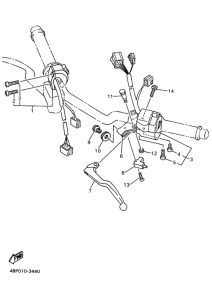 XJ400L ﾊﾝﾄﾞﾙｽｲﾂﾁ.ﾚﾊﾞｰ