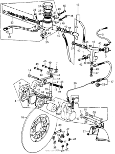 CB550 Front brake master + cylinder