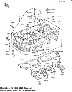 KZ1000 Головка цилиндров