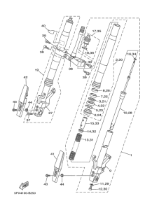 XV17PCSC Передняя вилка