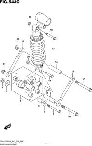 GSX1300R (ABS) Rear Cushion Lever (Gsx1300Ral6 E33)