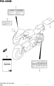 GSX-R1000 Label (Gsx-R1000L5 E28)