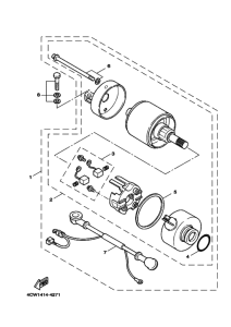 XC125TR Стартерный мотор