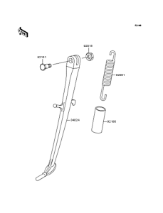 ZR400 Подножка