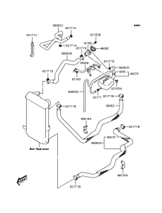 SC250 Патрубки охлаждения