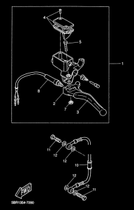 YQ50 Задний торм цилиндр