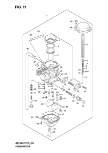 GZ250 Carburetor assy