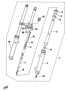 ME50 Передняя вилка