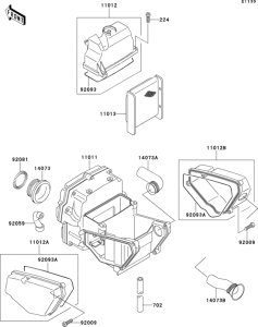 EX500 Воздушный фильтр