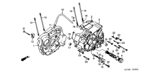 CG125 Картер двигателя