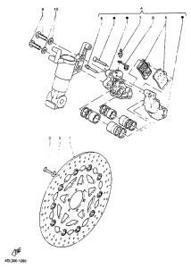TZR125R Front brake. caliper
