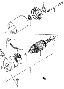 GS450 Стартерный мотор