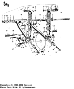  Swing arm / shock absorbers