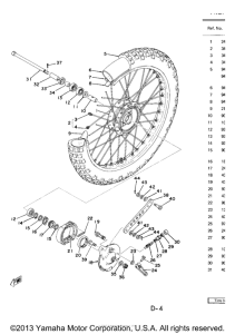 TY250C Переднее колесо