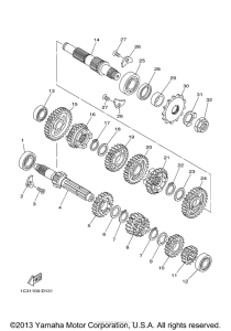 YZ125E2 Трансмиссия