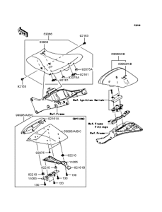 ZX1000 Сиденье