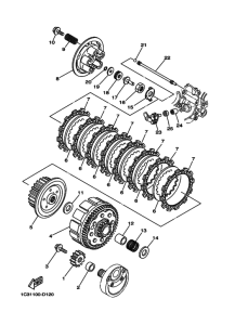 YZ125 YZ125T1 Бендикс