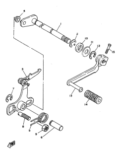 RD80 Shift shaft. pedal