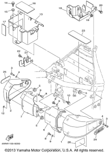 XV1600ANC Боковые обтекатели