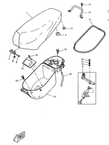 CW50RS Сидение