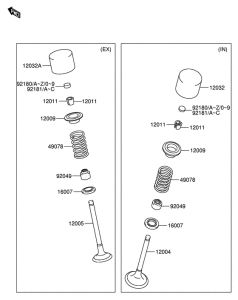 RM-Z250 Клапан